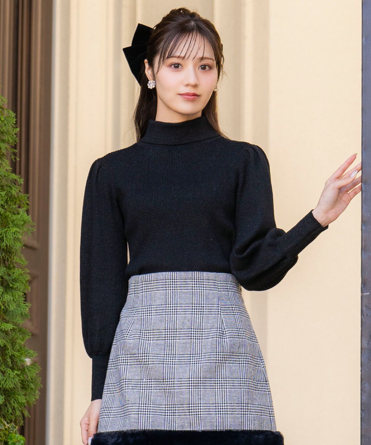 WILLSELECTION「バックリボンラメプルオーバー」|ニット・セーター|