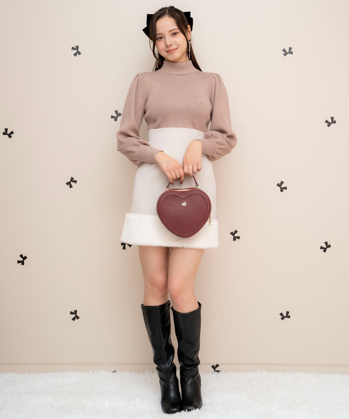 WILLSELECTION「バックリボンラメプルオーバー」|ニット・セーター|