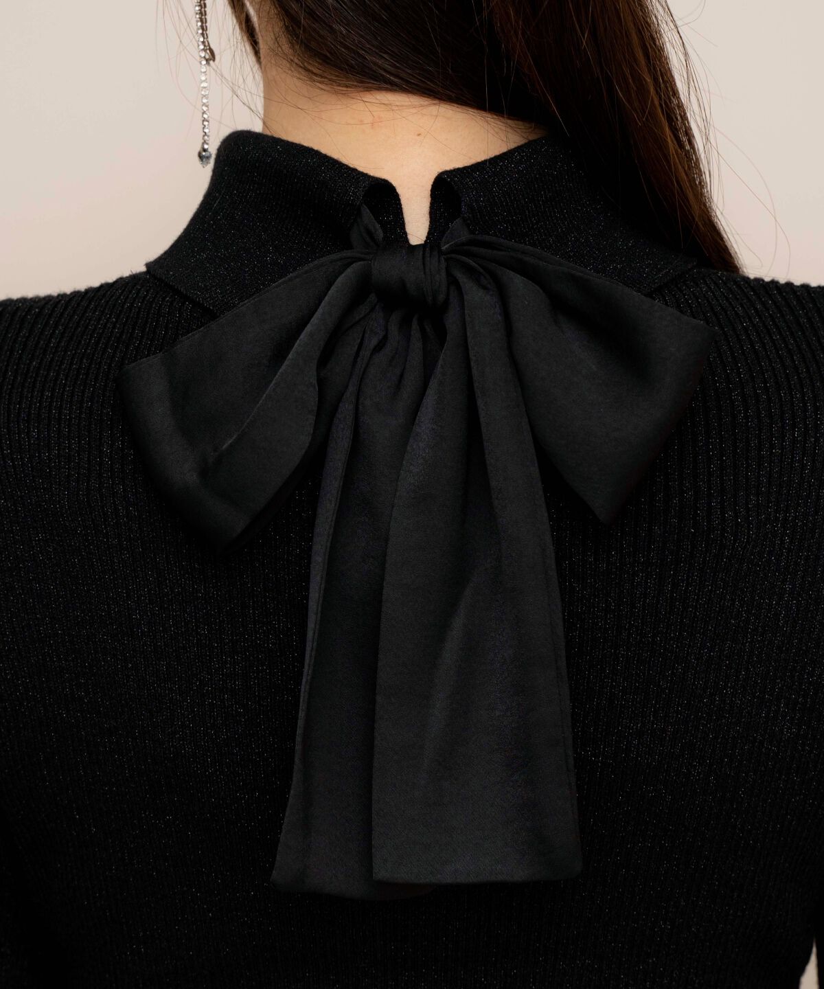 WILLSELECTION「バックリボンラメプルオーバー」|ニット・セーター|