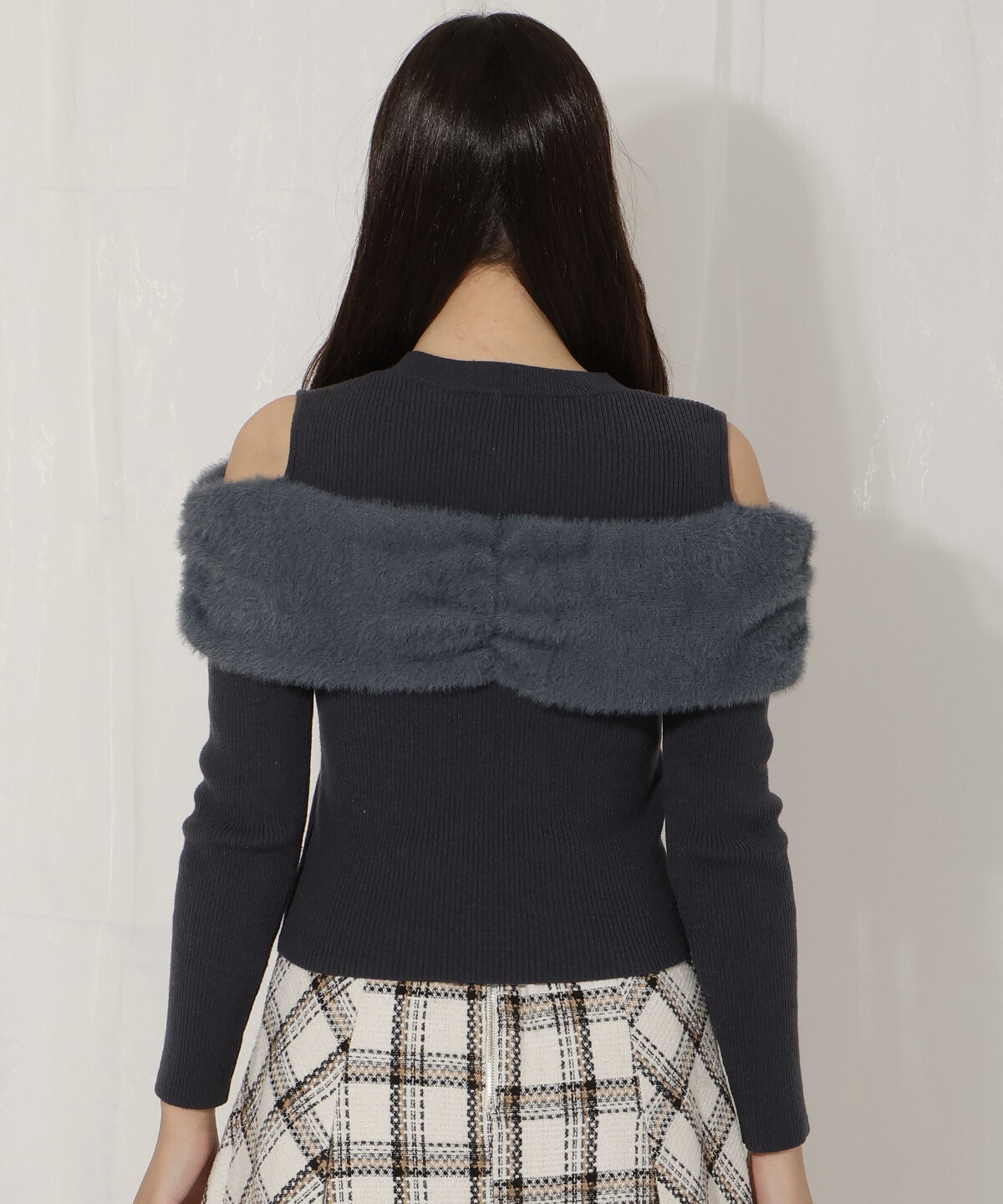 WILLSELECTION「リボンシャギーオフショル」|ニット・セーター|