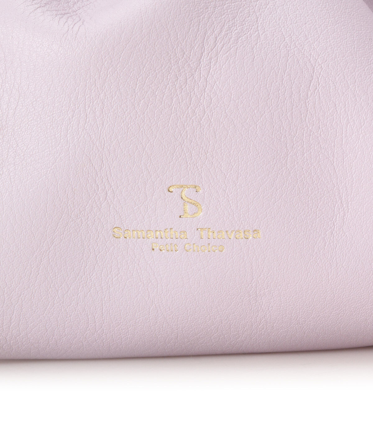 Samantha Thavasa Petit Choice「レザーシンプル巾着バッグ」|ショルダー・メッセンジャー|