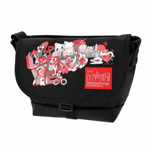 Manhattan Portage「Casual Messenger Bag JR Canvas Art Print 2023」|ショルダー・メッセンジャー|BLK