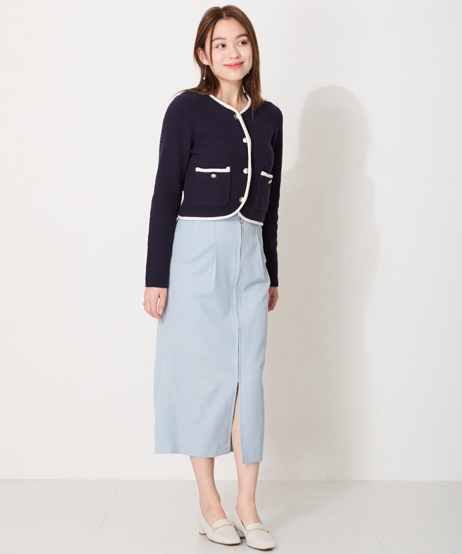 WA Oriental TRaffic「●人気シリーズ●メタリックラインビットヒールローファー/52101 ローファー」|パンプス|