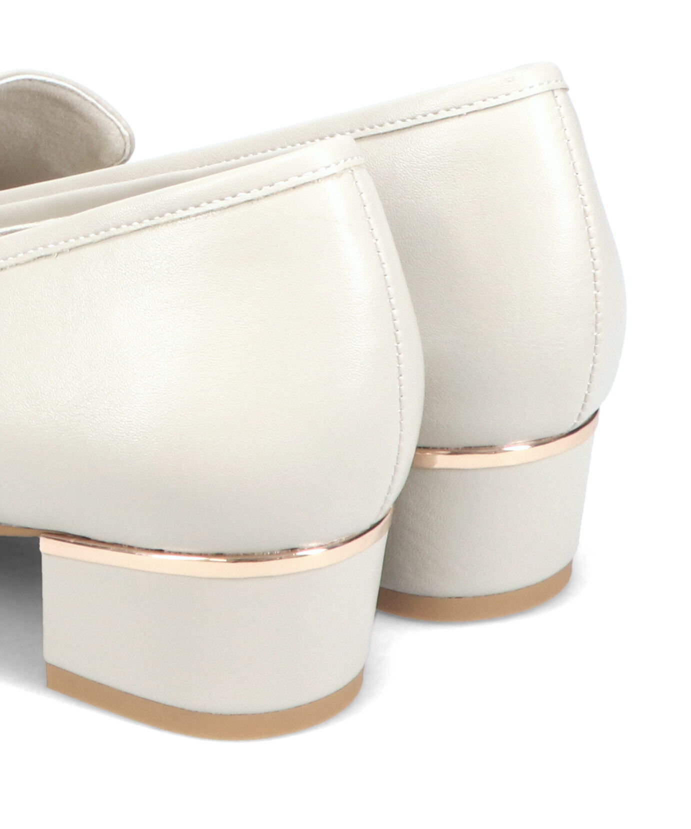 WA Oriental TRaffic「●人気シリーズ●メタリックラインビットヒールローファー/52101 ローファー」|パンプス|