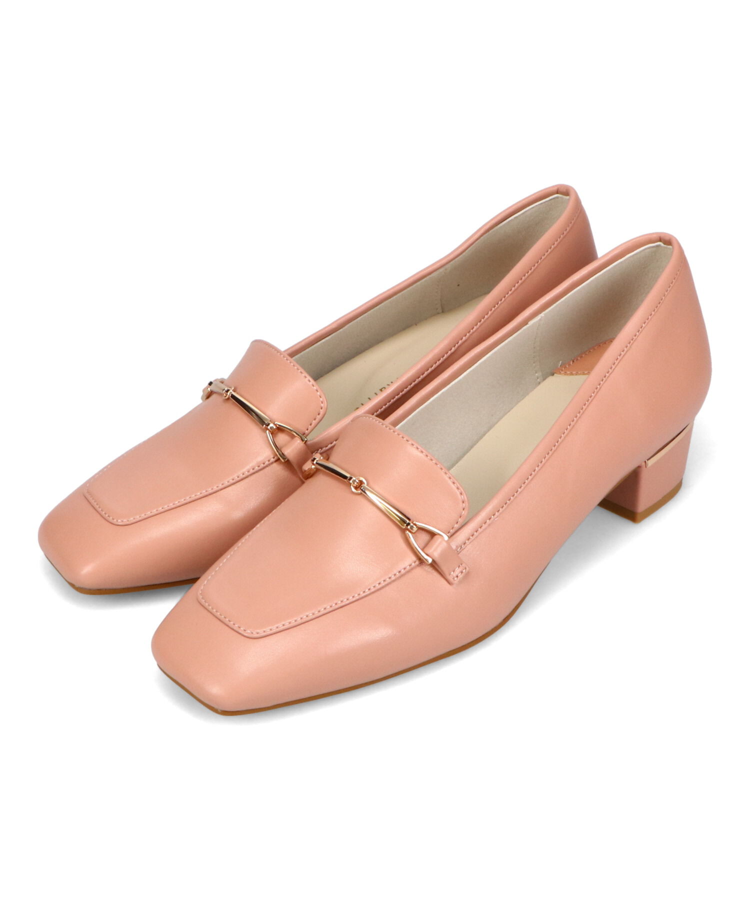 WA Oriental TRaffic「●人気シリーズ●メタリックラインビットヒールローファー/52101 ローファー」|パンプス|