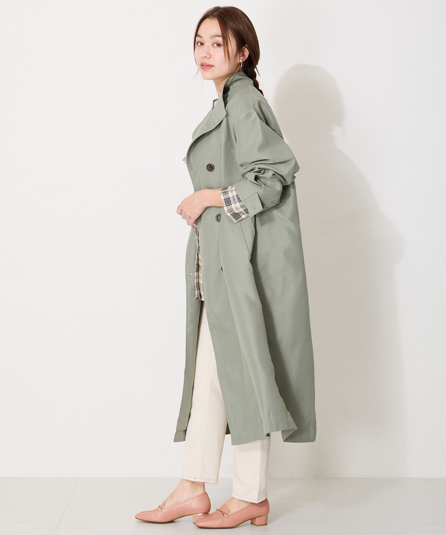 WA Oriental TRaffic「●人気シリーズ●メタリックラインビットヒールローファー/52101 ローファー」|パンプス|