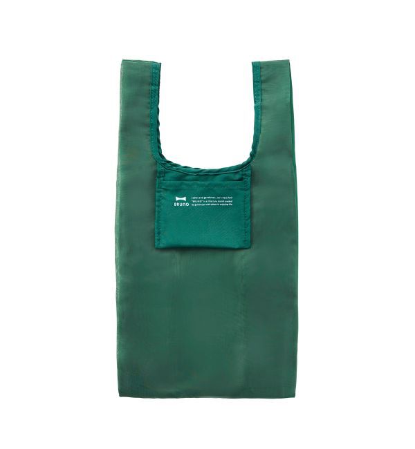 BRUNO「ポケッタブルエコバッグS」|トートバッグ|グリーン