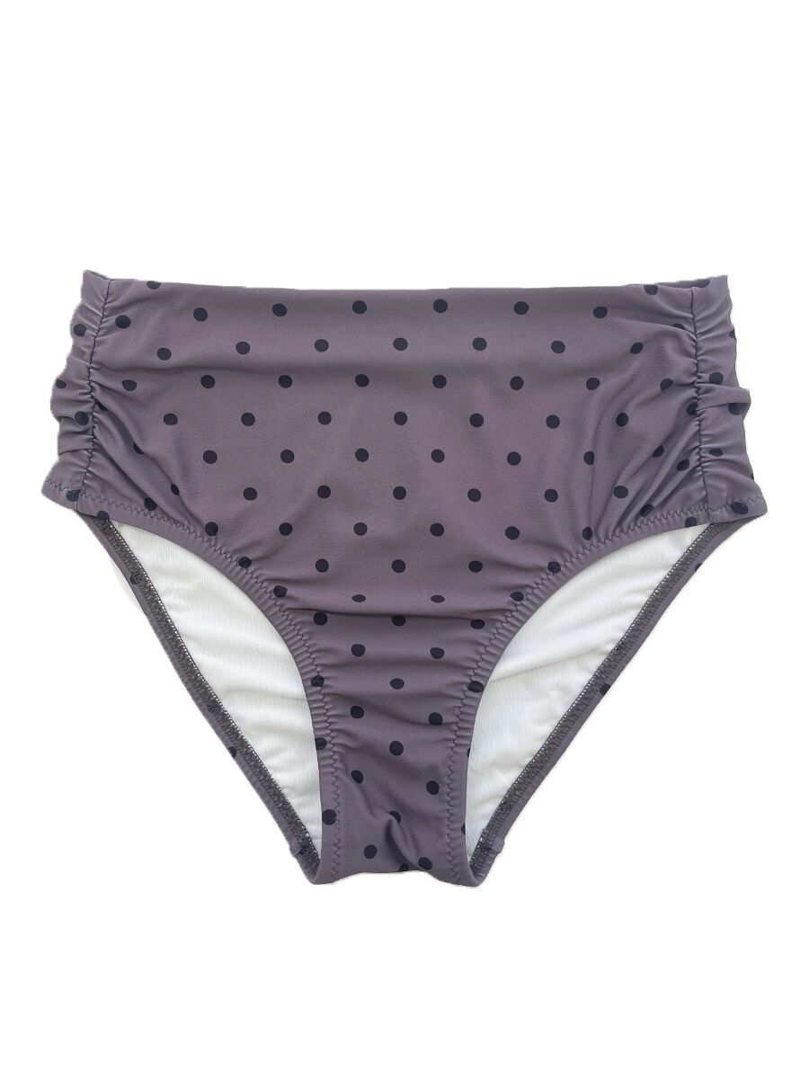 PEAK&PINE「レトロドット柄フリルビスチェビキニ」|ビキニ|