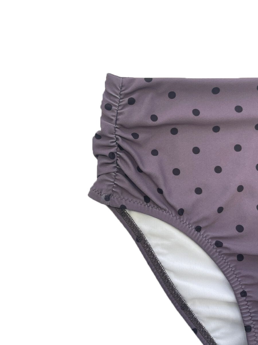 PEAK&PINE「レトロドット柄フリルビスチェビキニ」|ビキニ|