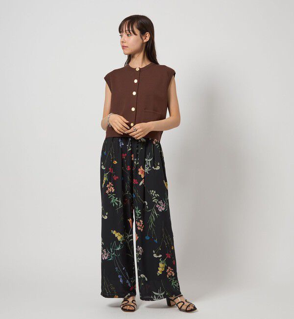 EMMEL REFINES「＜EMMEL REFINES＞EM フラワープリント イージーパンツ」|チノ|