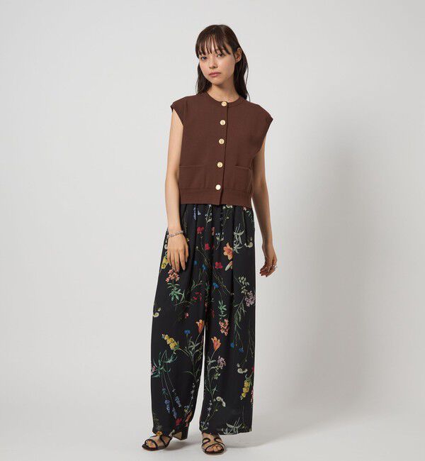 EMMEL REFINES「＜EMMEL REFINES＞EM フラワープリント イージーパンツ」|チノ|