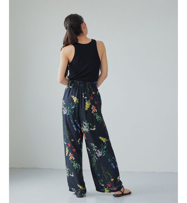 EMMEL REFINES「＜EMMEL REFINES＞EM フラワープリント イージーパンツ」|チノ|