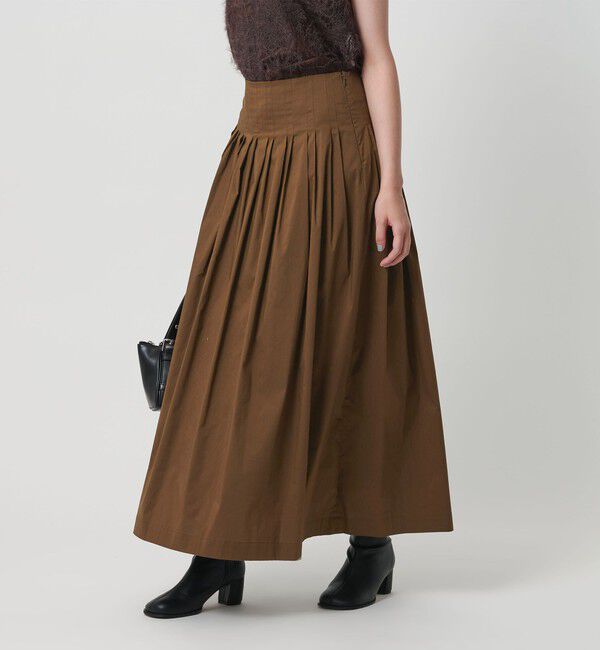 BEAUTY&YOUTH UNITED ARROWS「ポリエステルコットン タックフレアスカート」|スカート|