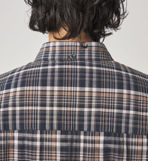 STEVEN ALAN「＜Steven Alan＞ マドラスチェック シングルニードル シャツ LOOSE」|シャツ・ブラウス|