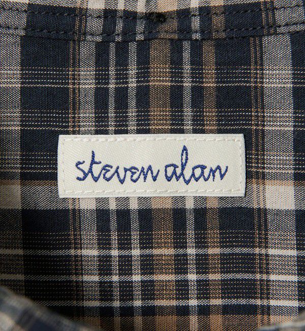 STEVEN ALAN「＜Steven Alan＞ マドラスチェック シングルニードル シャツ LOOSE」|シャツ・ブラウス|