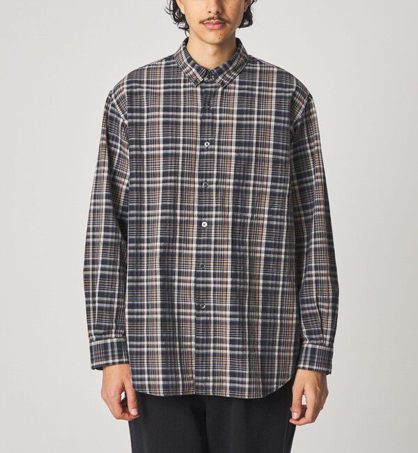 STEVEN ALAN「＜Steven Alan＞ マドラスチェック シングルニードル シャツ LOOSE」|シャツ・ブラウス|