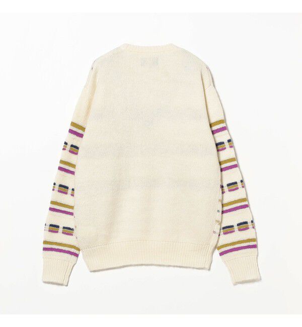 BEAMS PLUS「Crew Jacquard Stripe」|ニット・セーター|