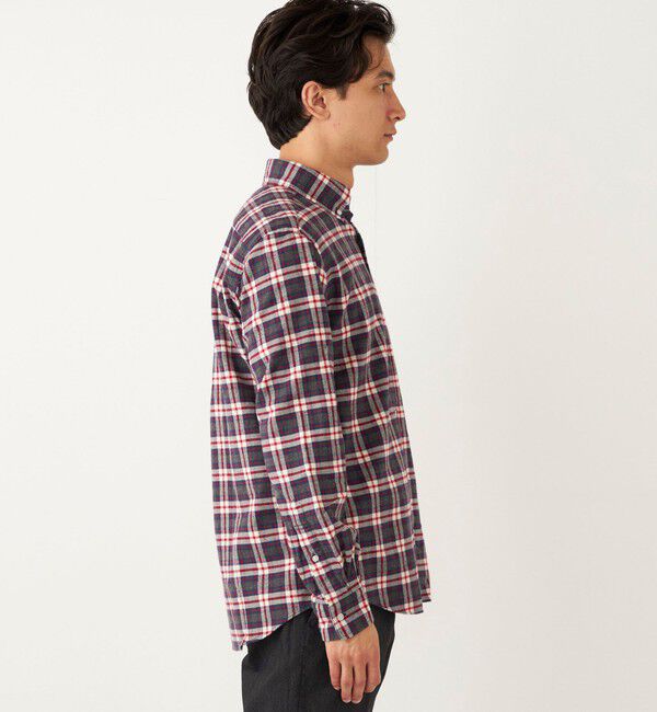 SHIPS Colors 「SHIPS Colors: ネルチェック ボダンダウン カラー ロングスリーブ ドレスシャツ」|シャツ・ブラウス|