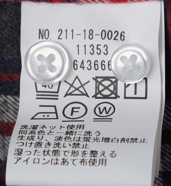 SHIPS Colors 「SHIPS Colors: ネルチェック ボダンダウン カラー ロングスリーブ ドレスシャツ」|シャツ・ブラウス|