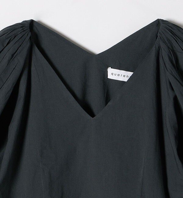 quaranciel「quaranciel:〈洗濯機可能〉コットン カットワーク レース パフスリーブ ブラウス」|シャツ・ブラウス|