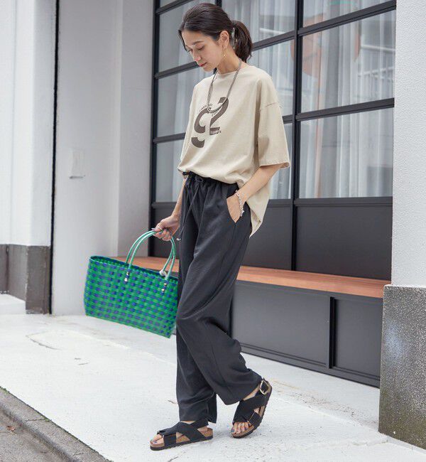 SHIPS for women「〈手洗い可能〉ツイル ドロスト パンツ」|その他|