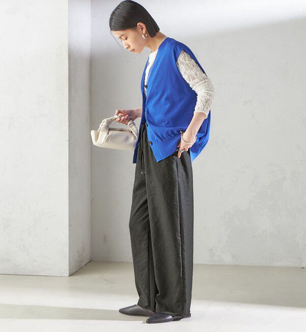 SHIPS for women「〈手洗い可能〉ツイル ドロスト パンツ」|その他|