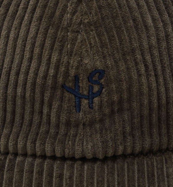 SHIPS「【WEB限定】SHIPS: ワンポイント ロゴ 刺繍 コーデュロイ ボア オーバーフィット キャップ」|キャップ・キャスケット|