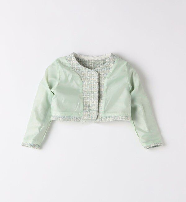 SHIPS Colors 「SHIPS Colors: 110～130cm / オケージョン ツイードライク ジャケット」|ノーカラージャケット|