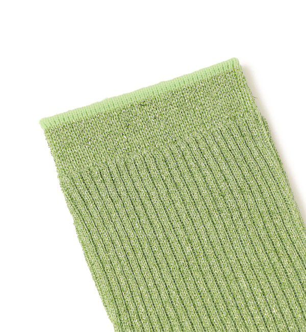 SHIPS for women「Piedi Nudi:グリッター リブ ミディ ソックス」|ソックス|