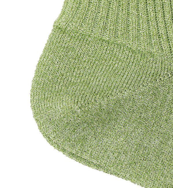 SHIPS for women「Piedi Nudi:グリッター リブ ミディ ソックス」|ソックス|