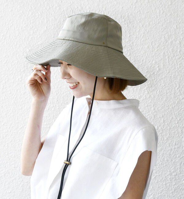 SHIPS any「SHIPS any:〈UVカット/接触冷感/手洗い可能〉ブリム ハット」|ハット|ライトグレー