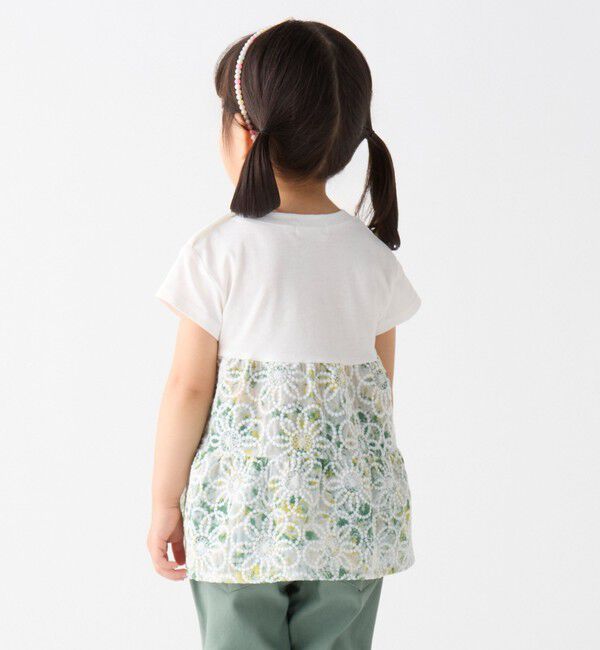 SHIPS Colors 「SHIPS Colors:フラワー ステッチ Tシャツ(80～130cm)」|Tシャツ・カットソー|