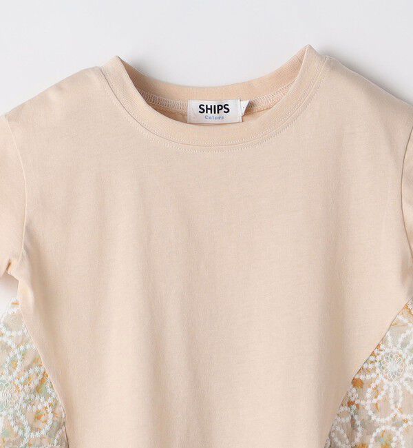 SHIPS Colors 「SHIPS Colors:フラワー ステッチ Tシャツ(80～130cm)」|Tシャツ・カットソー|