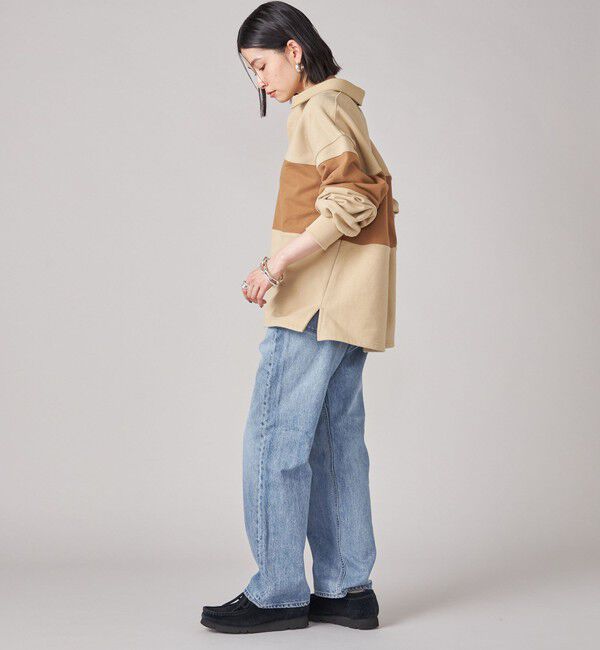 SHIPS for women「SHIPS NINE CASE:配色 スキッパー プルオーバー」|Tシャツ・カットソー|