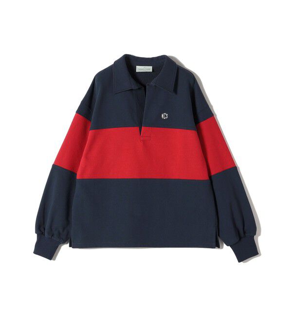 SHIPS for women「SHIPS NINE CASE:配色 スキッパー プルオーバー」|Tシャツ・カットソー|