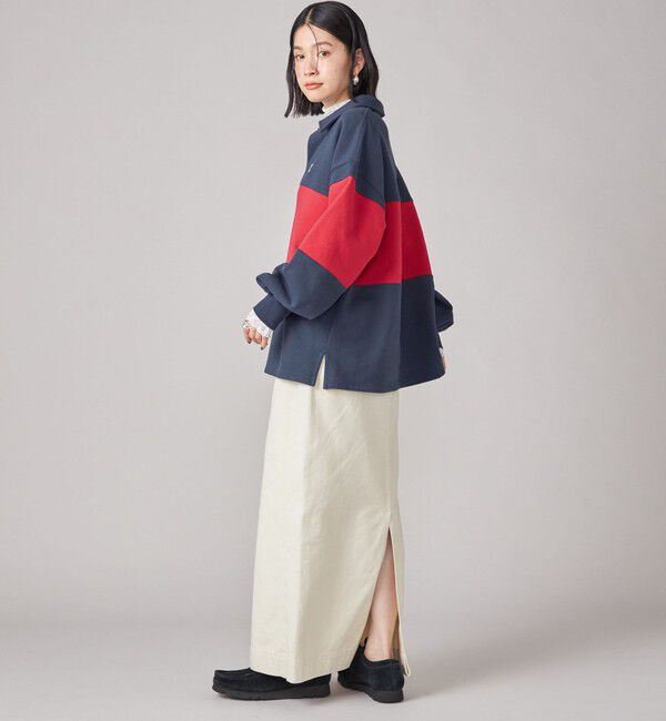 SHIPS for women「SHIPS NINE CASE:配色 スキッパー プルオーバー」|Tシャツ・カットソー|