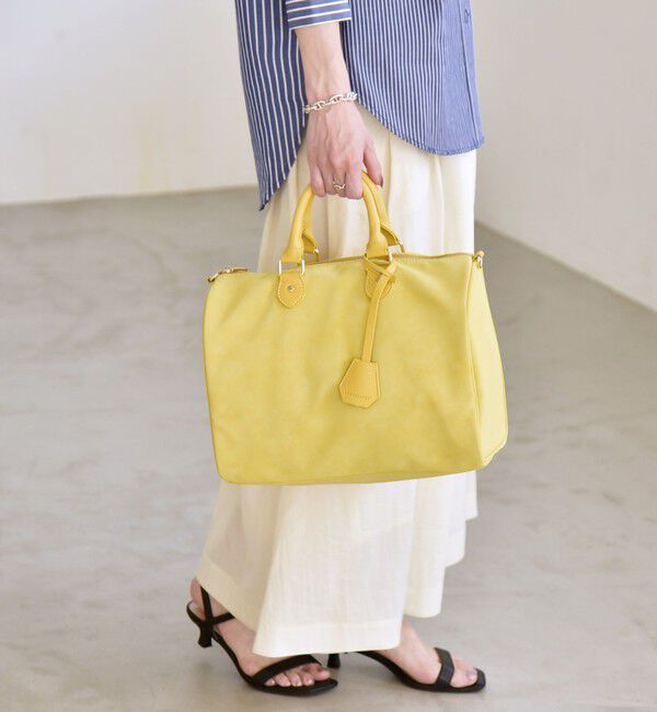 quaranciel「《予約》quaranciel: 2way チャーム ビッグ ボストン バッグ」|ボストンバッグ|