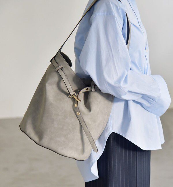 quaranciel「《予約》quaranciel: ワンハンドル ベルトデザイン トート バッグ」|トートバッグ|