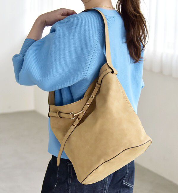 quaranciel「《予約》quaranciel: ワンハンドル ベルトデザイン トート バッグ」|トートバッグ|