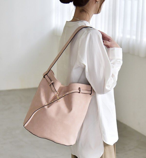 quaranciel「《予約》quaranciel: ワンハンドル ベルトデザイン トート バッグ」|トートバッグ|