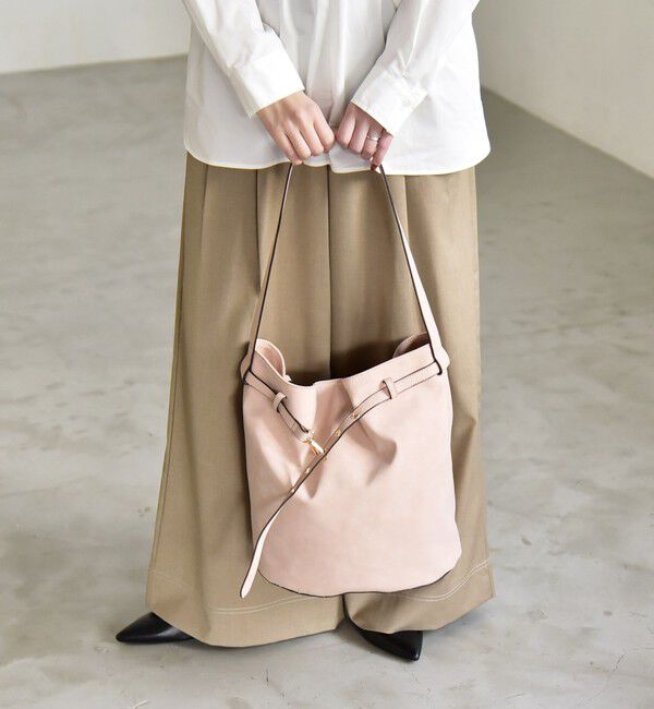 quaranciel「《予約》quaranciel: ワンハンドル ベルトデザイン トート バッグ」|トートバッグ|