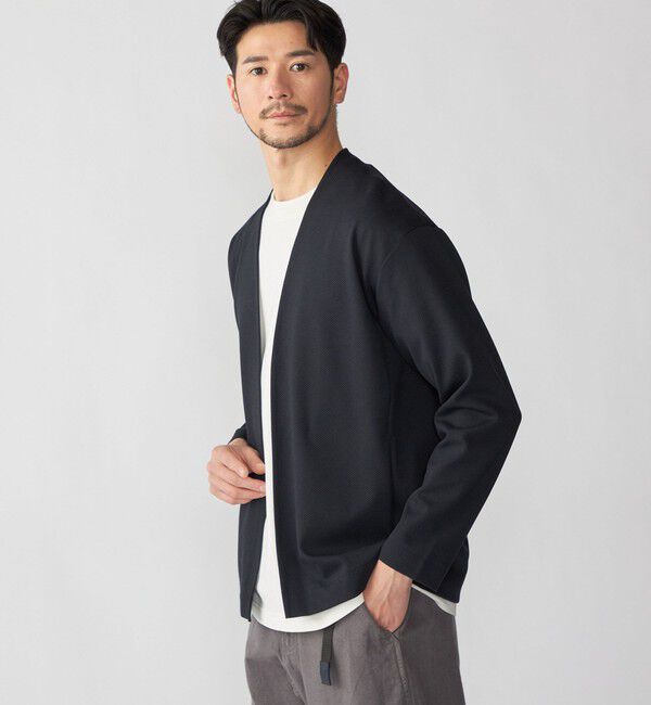 SHIPS「SHIPS: 〈セットアップ対応〉ジャカード ノーカラー カーディガン」|カーディガン|