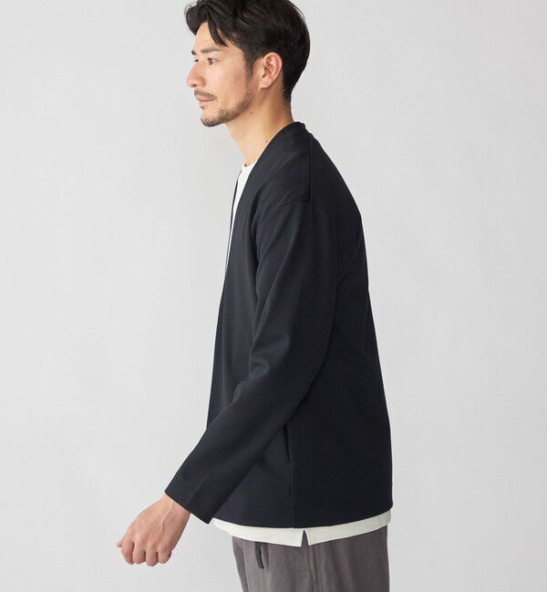 SHIPS「SHIPS: 〈セットアップ対応〉ジャカード ノーカラー カーディガン」|カーディガン|