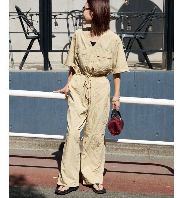 OUTDOOR PRODUCTS Usual Things「ダブルポケットVネックオールインワン」|オールインワン|