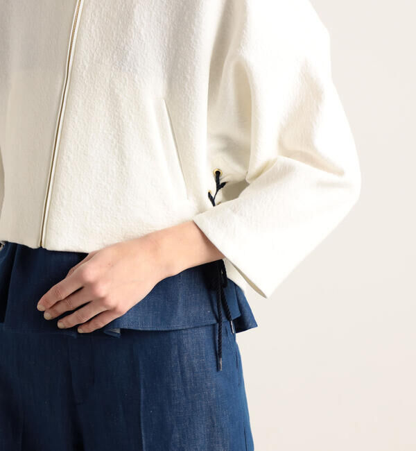 TOMORROWLAND collection「ナップコットン ジップアップブルゾン」|ブルゾン・スタジャン|