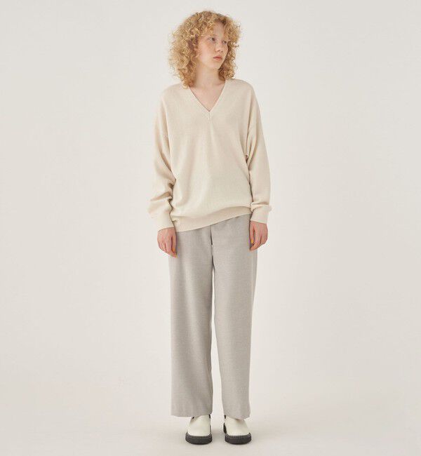 GALERIE VIE「モンゴルカシミヤ Vネックプルオーバー」|ニット・セーター|