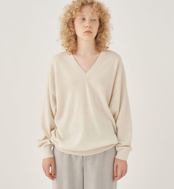 GALERIE VIE「モンゴルカシミヤ Vネックプルオーバー」|ニット・セーター|