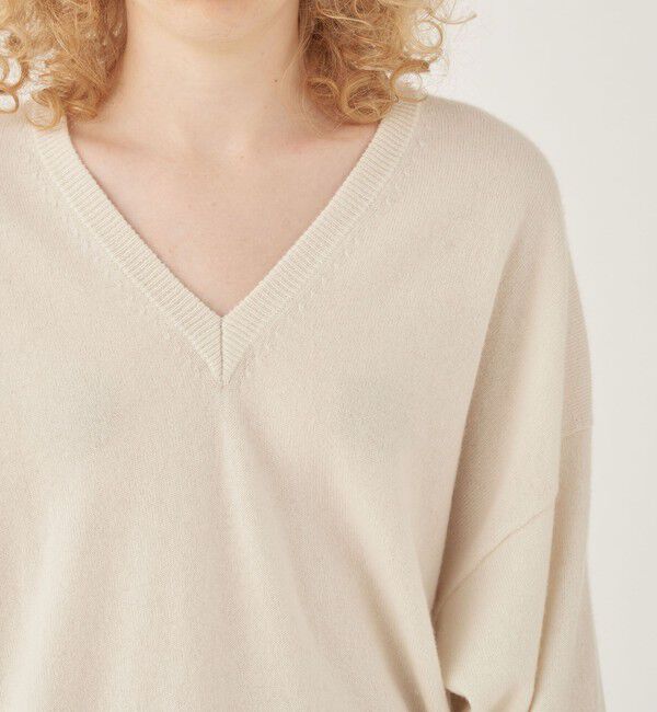 GALERIE VIE「モンゴルカシミヤ Vネックプルオーバー」|ニット・セーター|