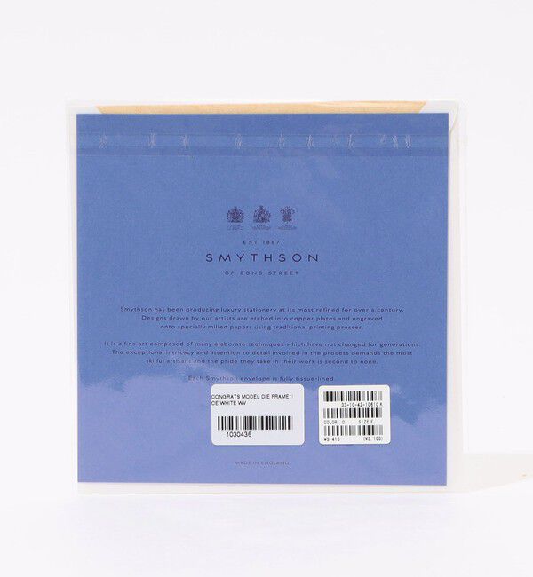 TOMORROWLAND GOODS「SMYTHSON CONGRATULATIONS サンキューカード」|ステーショナリー|