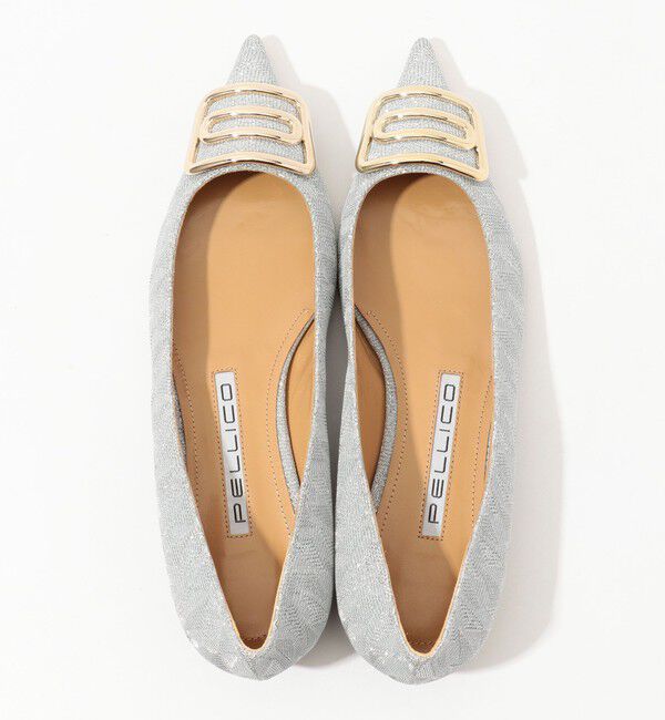 TOMORROWLAND GOODS「PELLICO メタリックフラットパンプス 」|パンプス|